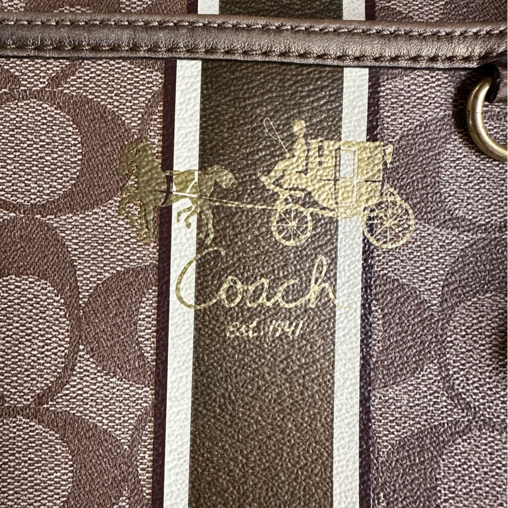 Coach Heritage Crossbody with Tattersall lining - Picture 4 of 16